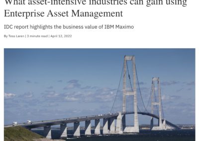 IBM What asset-intensive industries can gain using Enterprise Asset Management - IBM Business Operations Blog