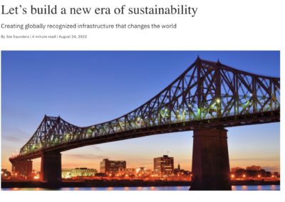 Lets Build a New Era of Sustainability