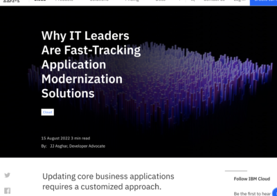 Why IT Leaders Are Fast Tracking Application Modernization Solutions